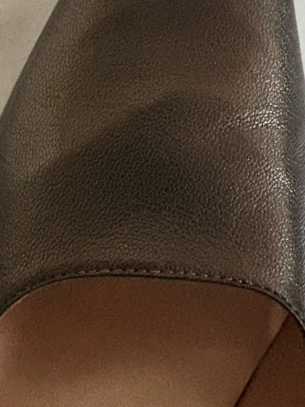Kenneth Cole New York Women's Size 40 Leather Brown Metallic Heels - Picture 7 of 13